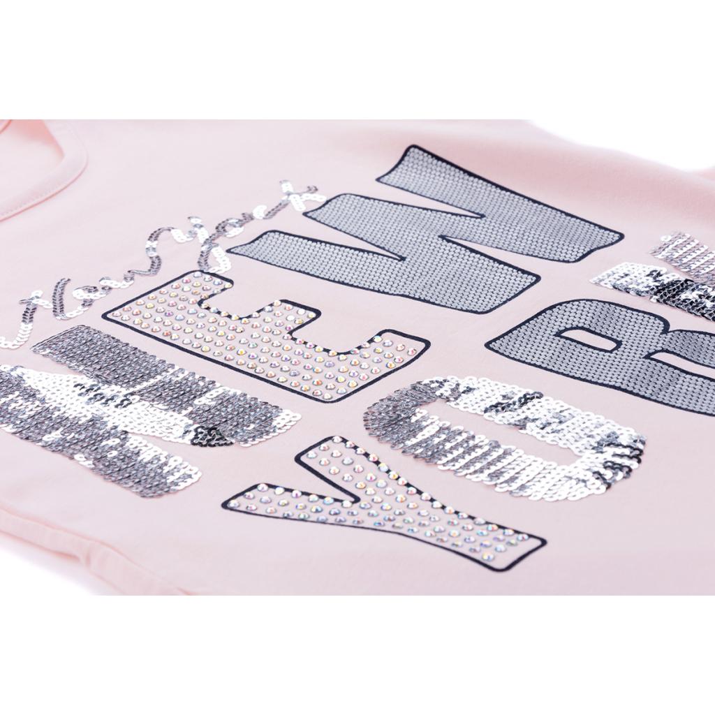 Футболка дитяча Breeze "NEW YORK" (1281-134G-peach)