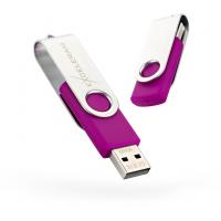USB флеш накопичувач eXceleram 8GB P1 Series Silver/Purple USB 2.0 (EXP1U2SIPU08)