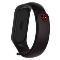 Ремінець до фітнес браслета Armorstandart Superhero Edition for Xiaomi Mi Band 4/3 Deadpool Black (ARM55068)