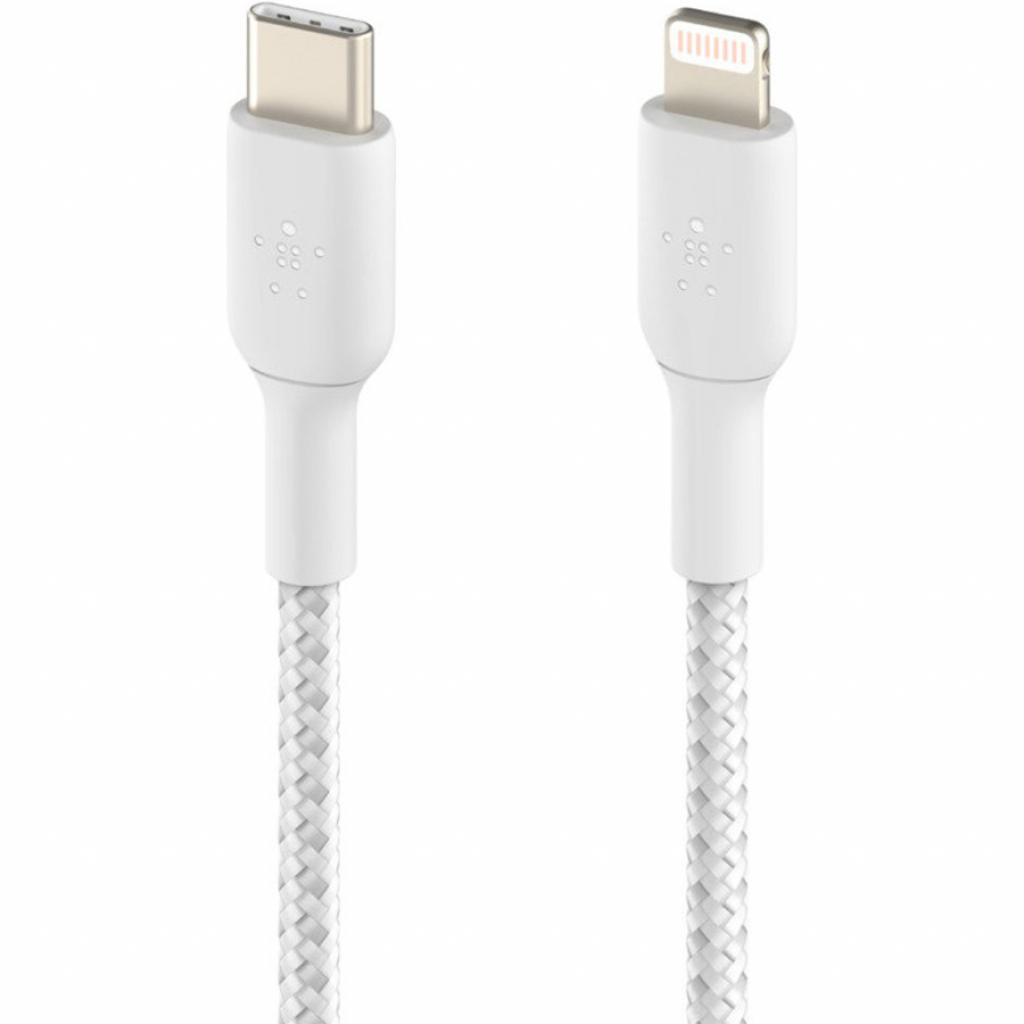 Дата кабель USB-C to Lightning 2.0m white Belkin (CAA004BT2MWH) Дата кабель USB-C to Lightning 2.0m white Belkin (CAA004BT2MWH)
