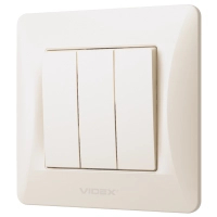 Switch Videx BINERA 3cl cream (VF-BNSW3-CR)