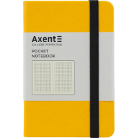 Книга записна Axent Partner 95х140 мм в клітку 96 аркушів Жовта (8301-08-A)