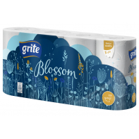Туалетний папір Grite Blossom 3 шари 8 рулонів (4770023348675/4770023346749)
