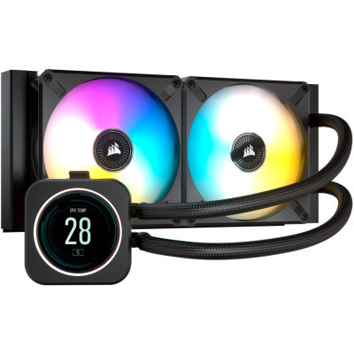 Система водяного охолодження Corsair iCUE H100i Elite LCD Display Liquid CPU (CW-9060061-WW)