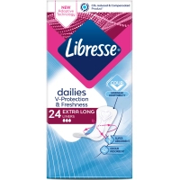 Daily pads Libresse Dailies Fresh Extra Long 24 pcs. (7322540062656)