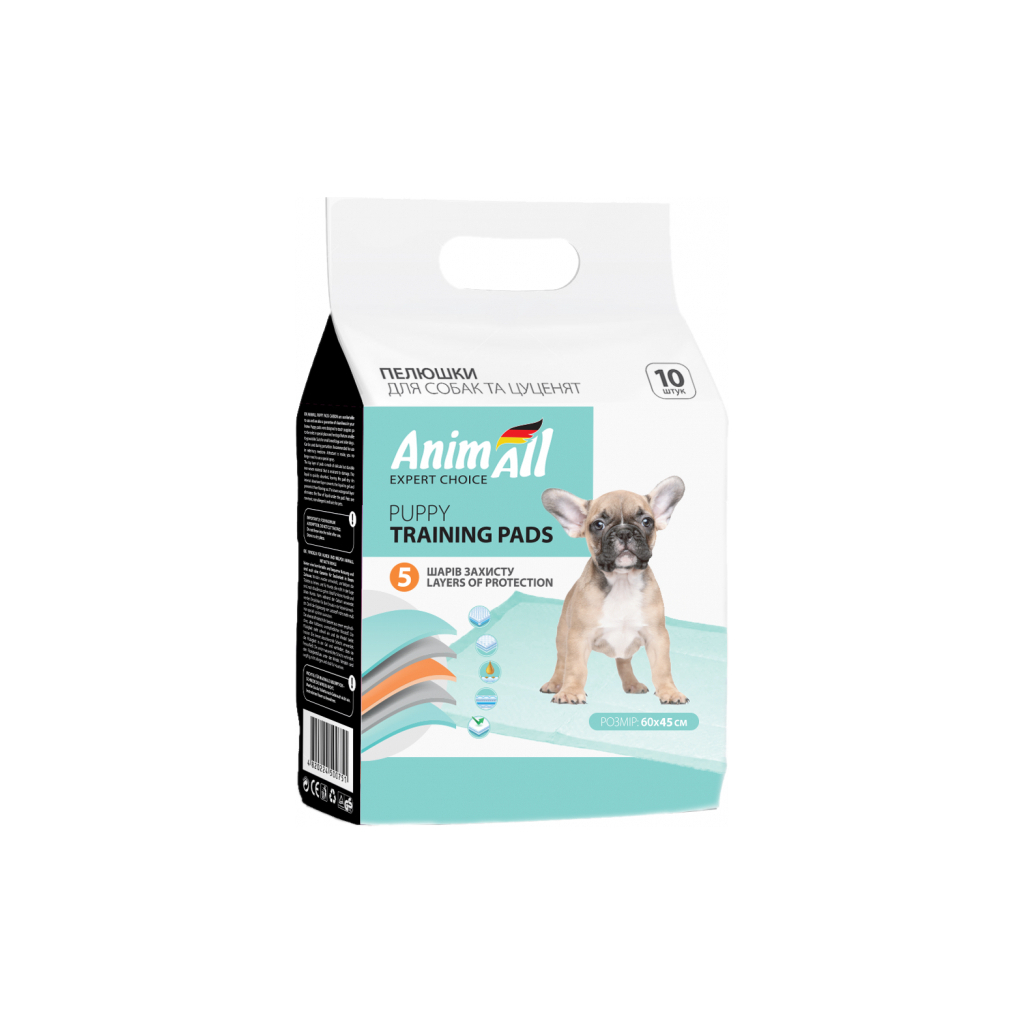 Пелюшки для собак AnimAll 60х45 см 10 шт (4820224500928)