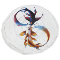 MirSon beach towel No. 5071 Summer Time Fish 150x150 cm (2200003947793)