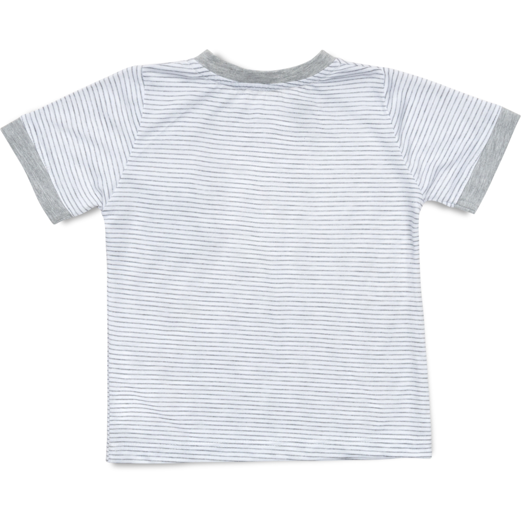 Футболка дитяча Breeze в смужку (12728-86B-gray)