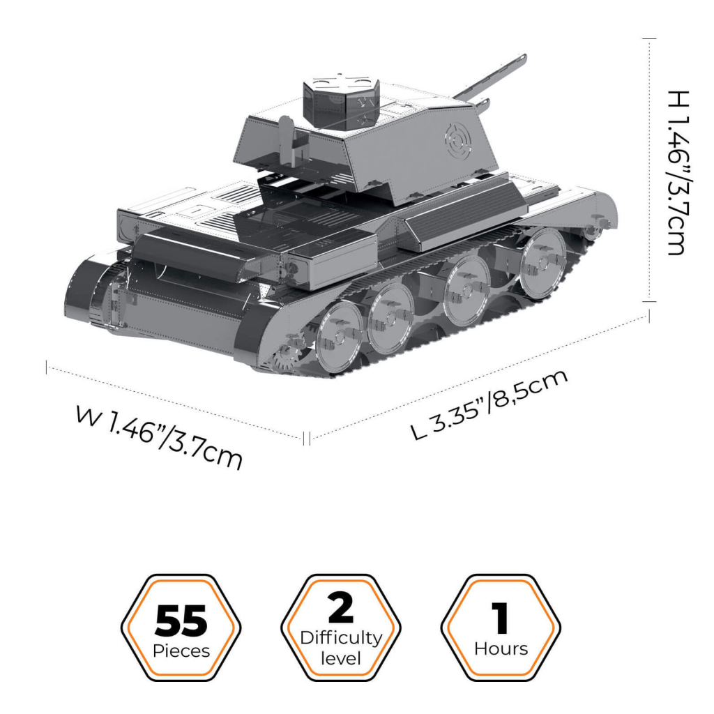 Конструктор Metal Time колекційна модель Cruiser Mk III (MT064) Конструктор Metal Time колекційна модель Cruiser Mk III (MT064)