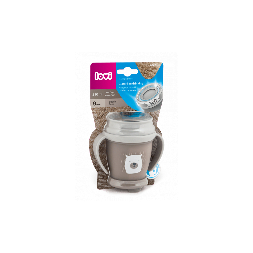 Поїльник-непроливайка Lovi 360 Buddy Bear Mini 210 мл (1/600new) Поїльник-непроливайка Lovi 360 Buddy Bear Mini 210 мл (1/600new)