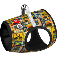 WAUDOG Clothes Dog Harness with QR Passport "Batman Vintage" XS3 (1003-4004)