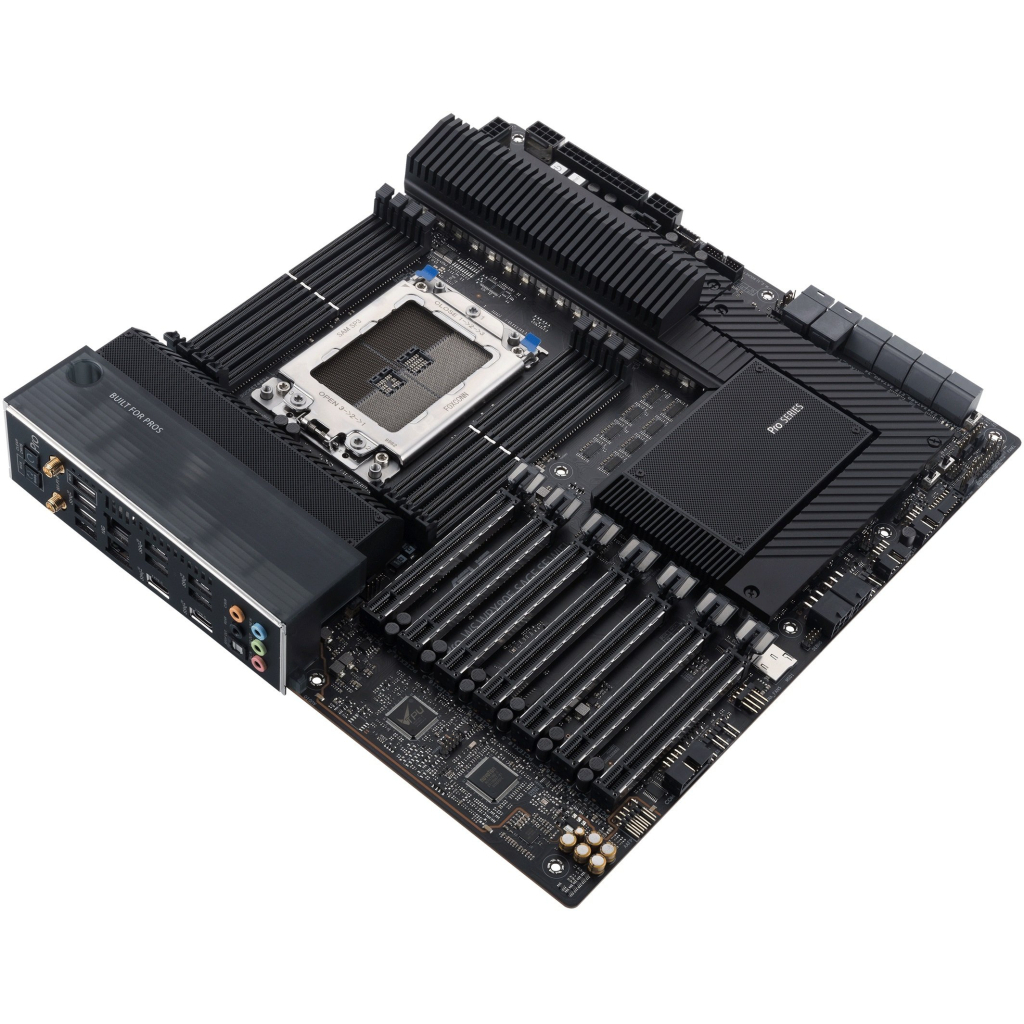 Серверна материнська плата ASUS PRO WS WRX80E-SAGE SE WIFI sWRX8 WRX80 8xDDR4 M.2 WiFi BT EATX (90MB1590-M0EAY0)
