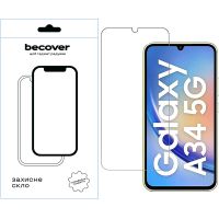 Скло захисне BeCover Samsung Galaxy A34 5G SM-A346 3D Crystal Clear Glass (709257)
