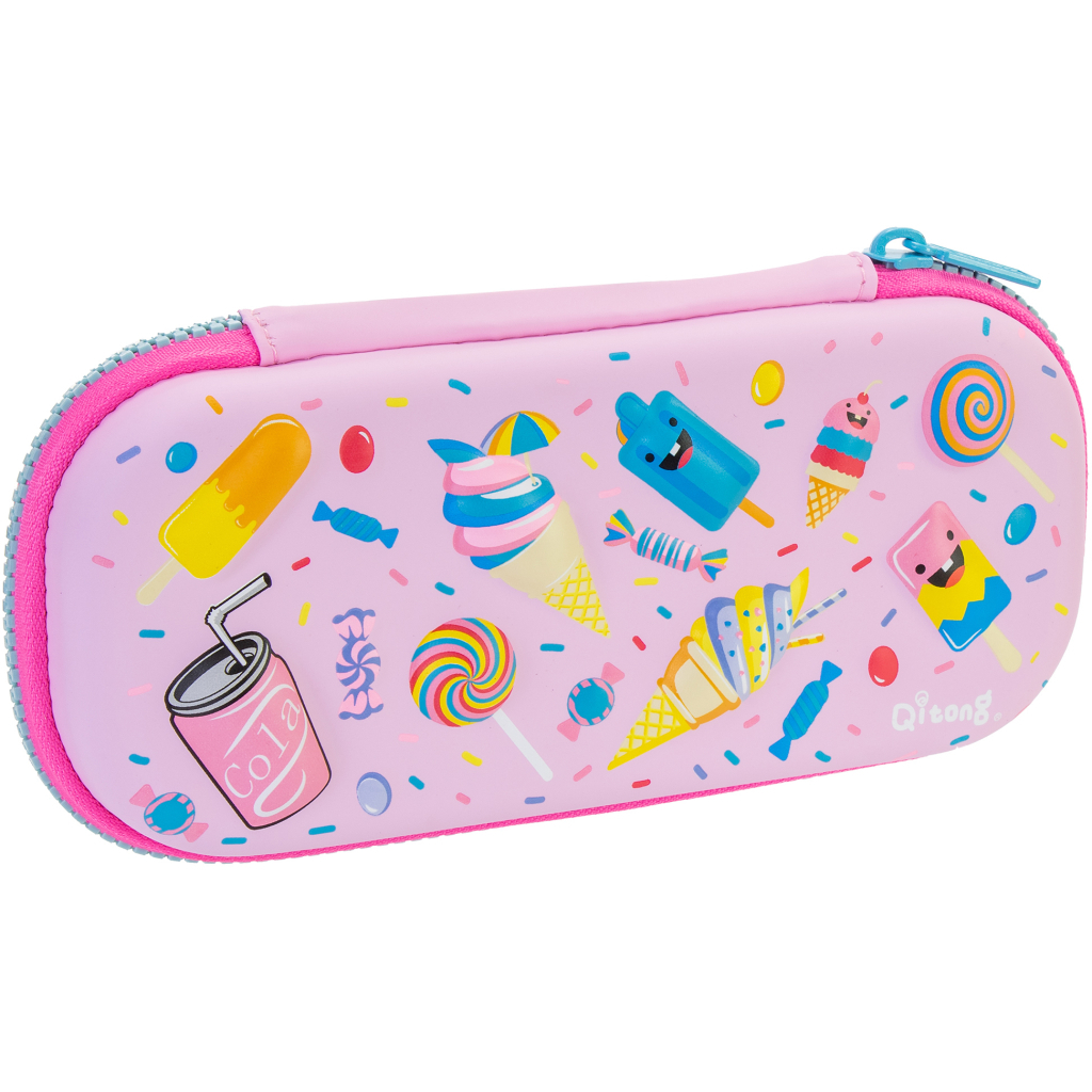 Пенал Cool For School 1 відділення з органайзером рожевий (QT-5649-Pink) Пенал Cool For School 1 відділення з органайзером рожевий (QT-5649-Pink)
