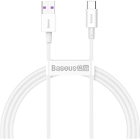 Дата кабель USB 2.0 AM to USB-C 2.0m 3A White Baseus (CATYS-A02)