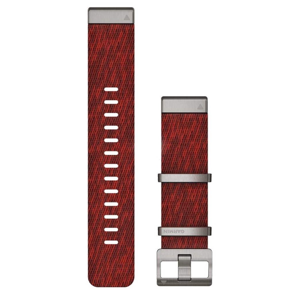 Ремінець до смарт-годинника Garmin MARQ, QuickFit 22m, Jacquard Weave Nylon Strap, Red (010-12738-22) Ремінець до смарт-годинника Garmin MARQ, QuickFit 22m, Jacquard Weave Nylon Strap, Red (010-12738-22)