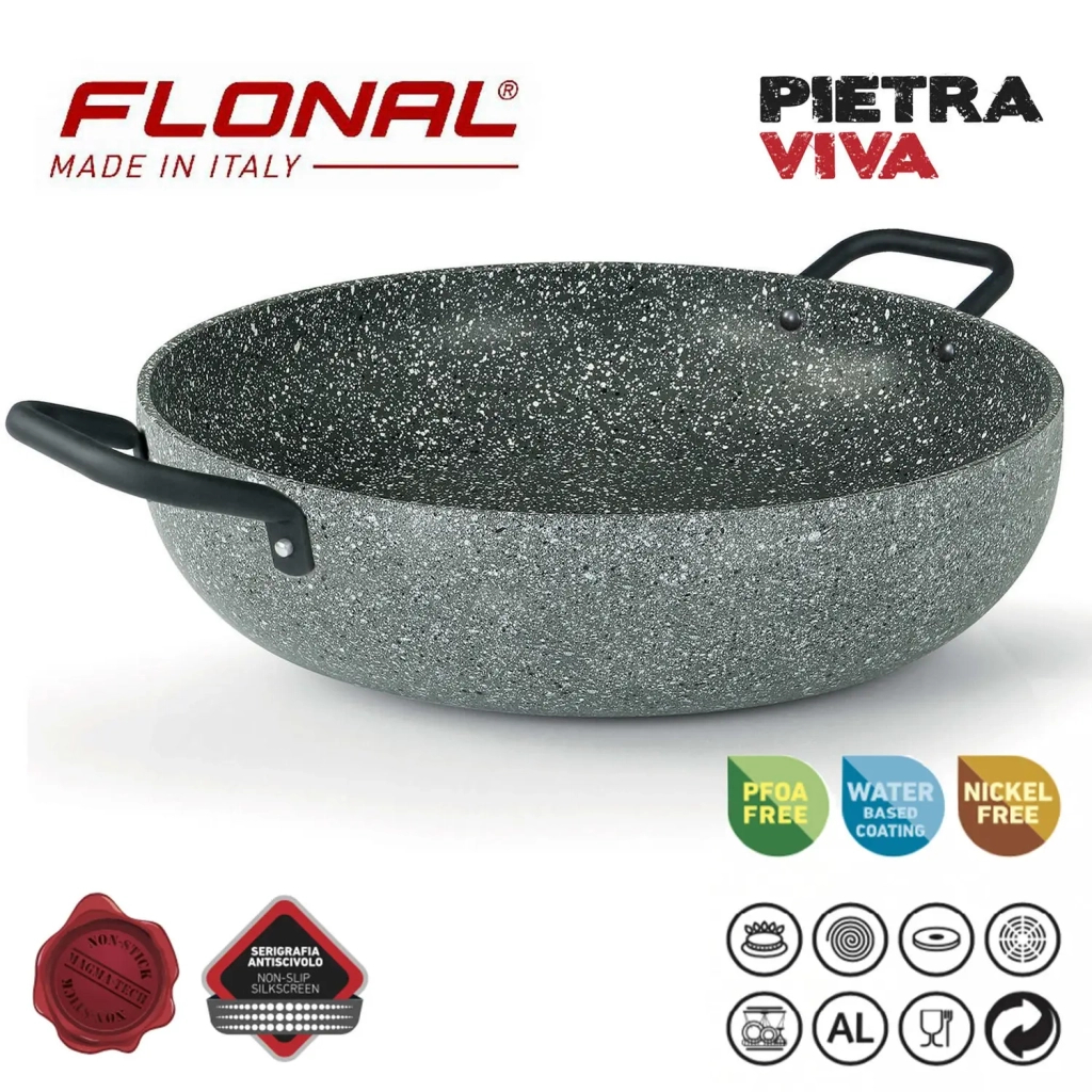 Сотейник Flonal Pietra Viva 36 см (PV8PX3670) Сотейник Flonal Pietra Viva 36 см (PV8PX3670)