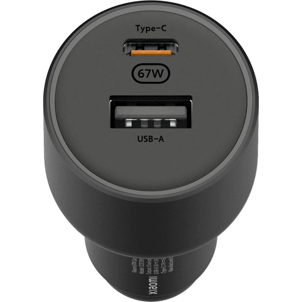 Зарядний пристрій Xiaomi 1xUSB-C + 1xUSB 67W car adapter (973434)