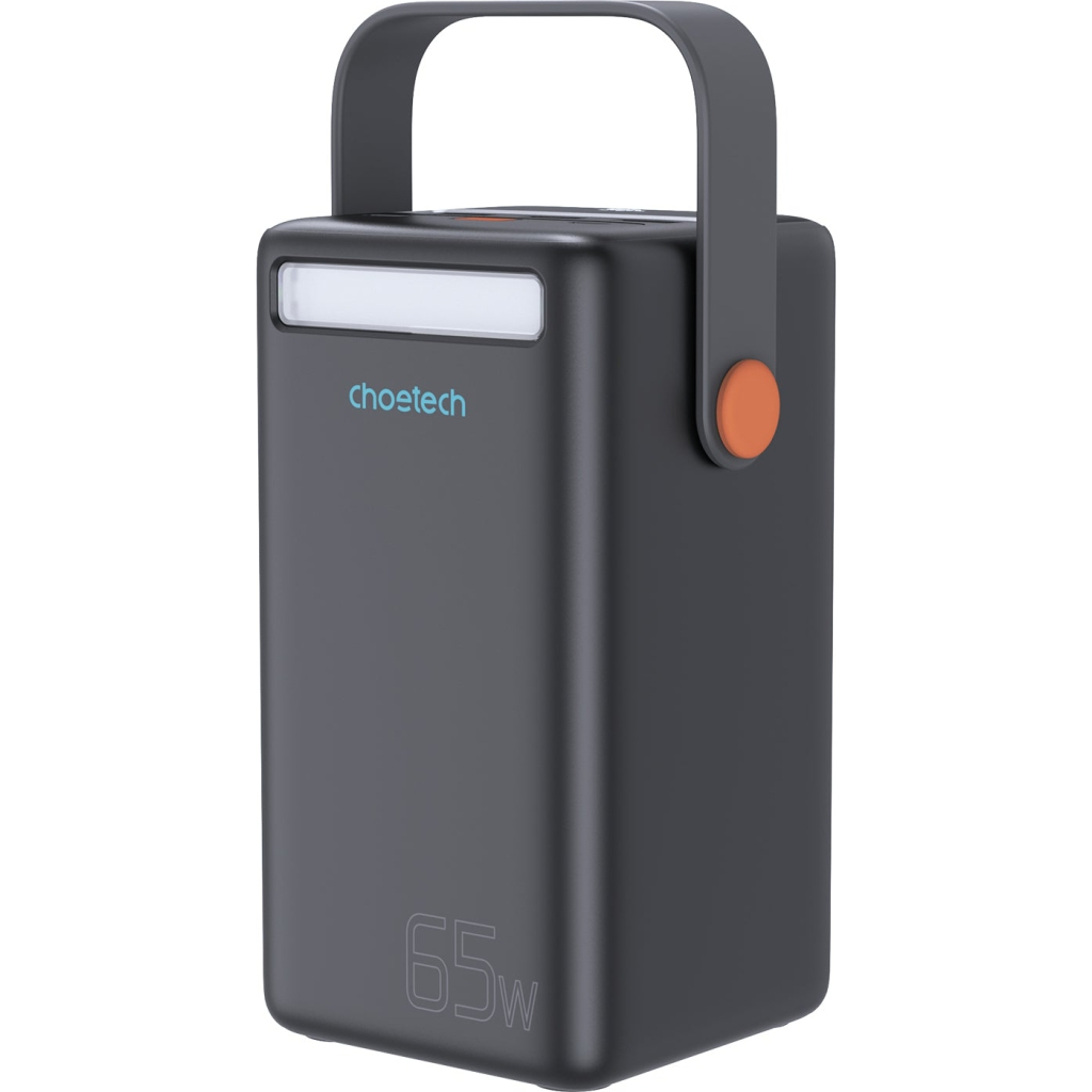 Повербанк Choetech 50000mAh, PD/3.0/65W, QC/3.0/18W, USB-C, 3*USB-A, mirco USB, LED Light (B664-CCBE)