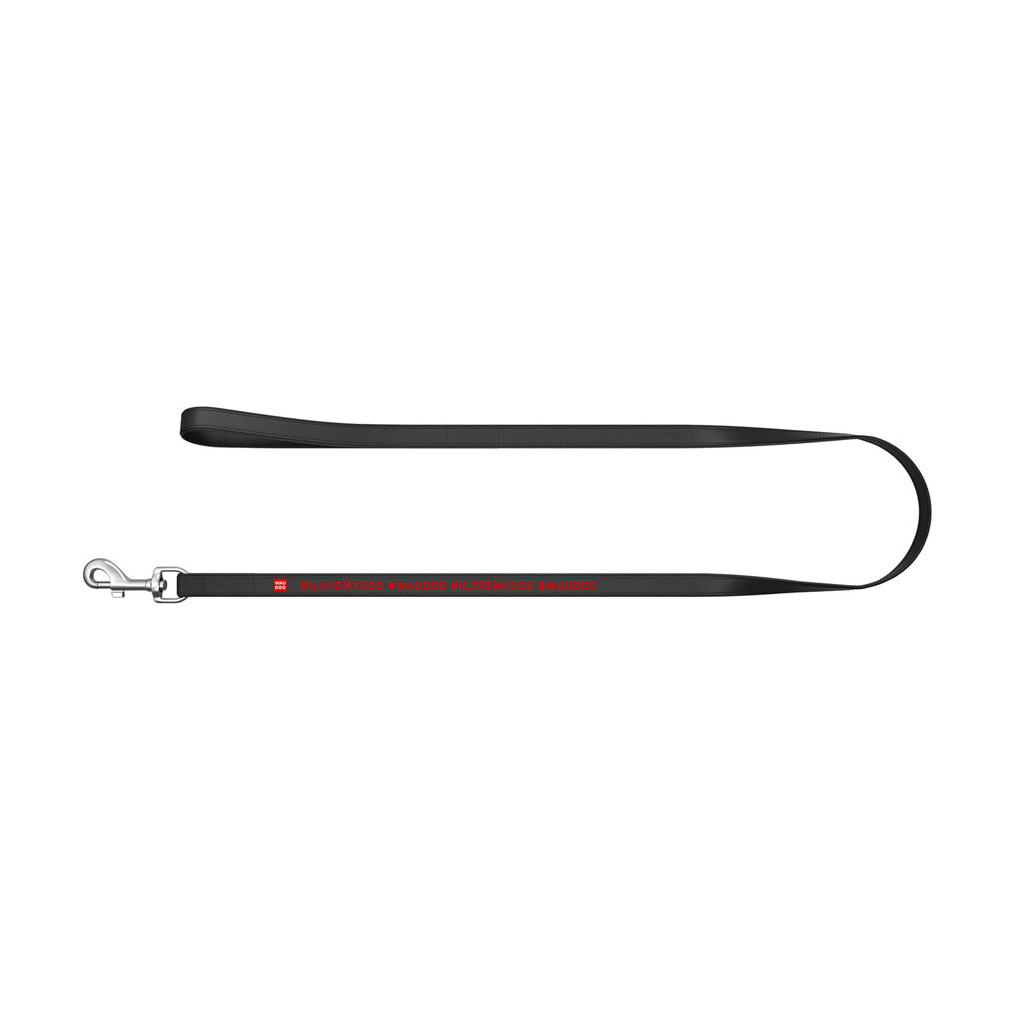 Повідець для собак WAUDOG Design "я люблю свою собаку" XS Ш 12 мм Д 122 см чорний (37981) Повідець для собак WAUDOG Design "я люблю свою собаку" XS Ш 12 мм Д 122 см чорний (37981)