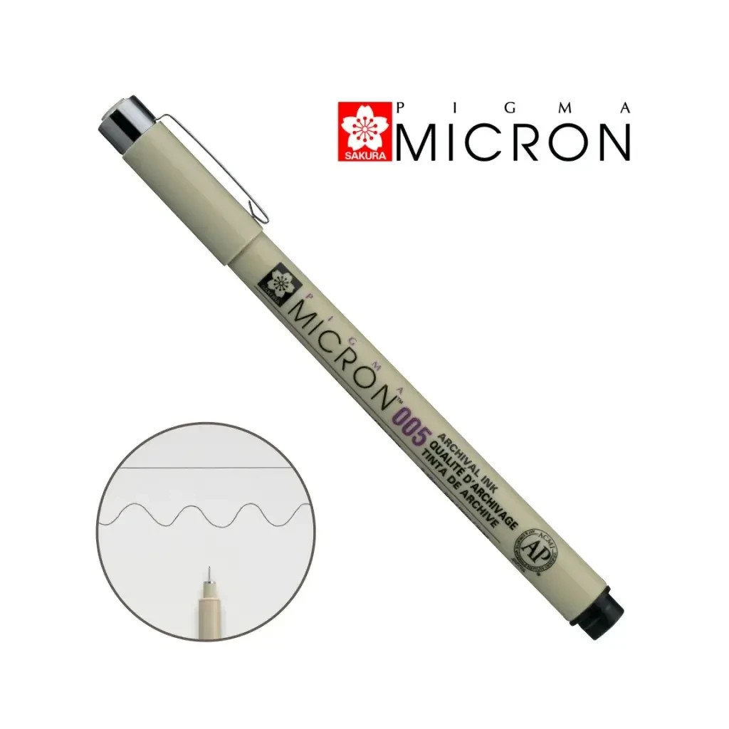 Лайнер Sakura Pigma Micron (0.05) 0,2мм Чорний (084511318410)