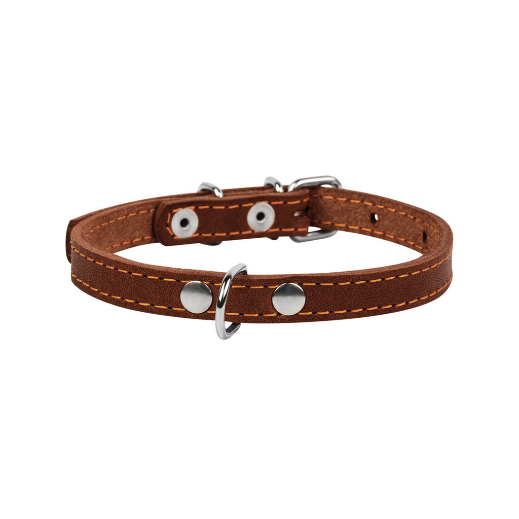Нашийник для тварин Collar одинарний Ш 20 мм Д 32-40 см коричневий (01336)