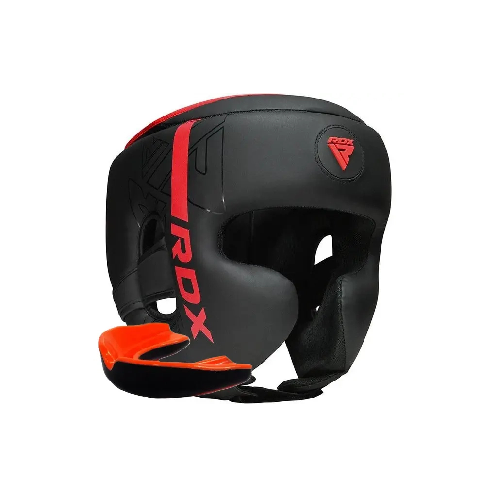 Боксерський шолом RDX F6 KARA Matte Red XL (HGR-F6MR-XL)
