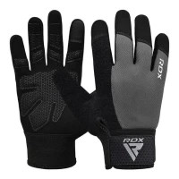 Fitness gloves RDX W1 Full Finger Plus Gray M (WGA-W1FG-M+)