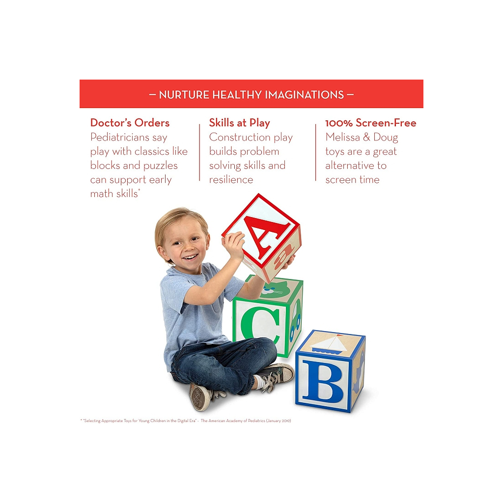 Кубики Melissa&Doug Набір з 3-х великих дерев'яних кубиків (MD30543)