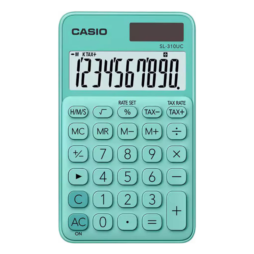 Калькулятор Casio SL-310UC-GN-W-EC, зелений (CALC-CAS-SL-310UC-GN)