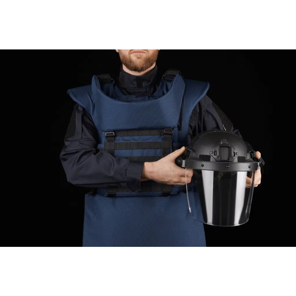 Протиуламковий комплект Ukrainian Armor Humanitarian Demining Apron, клас захисту ДСТУ 2, розмір S-M, синій (HDASMBLUE2)