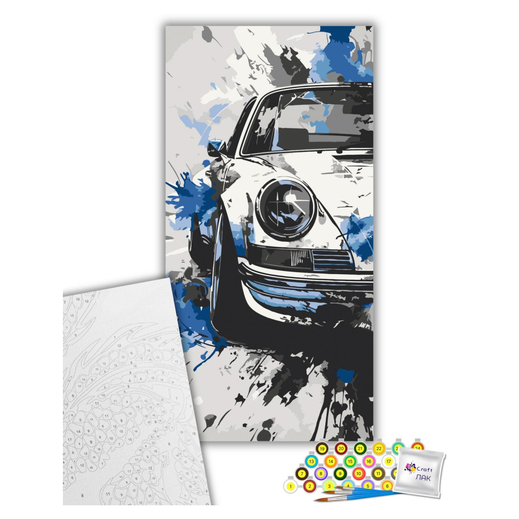 Картина по номерам ArtCraft Porsche Classic 40х80 см (12507-AC)