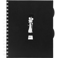 Notebook Economix B5 Chess, plastic cover with cutout and paper insert, euro spiral, 150 sheets (E20228-02)
