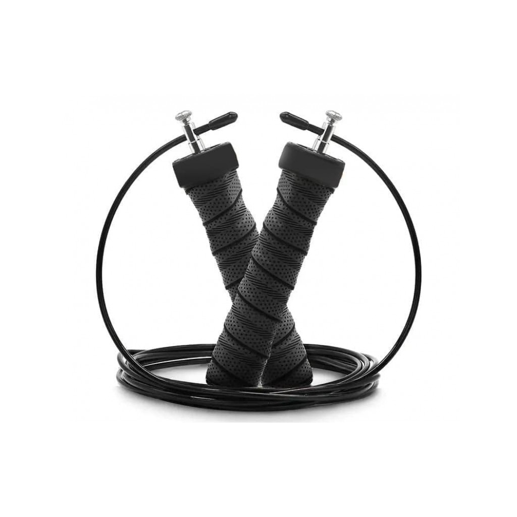 Скакалка 4yourhealth 1146 Cross Weighted Rope 2.5 м Чорна (4YH_1146_Black)