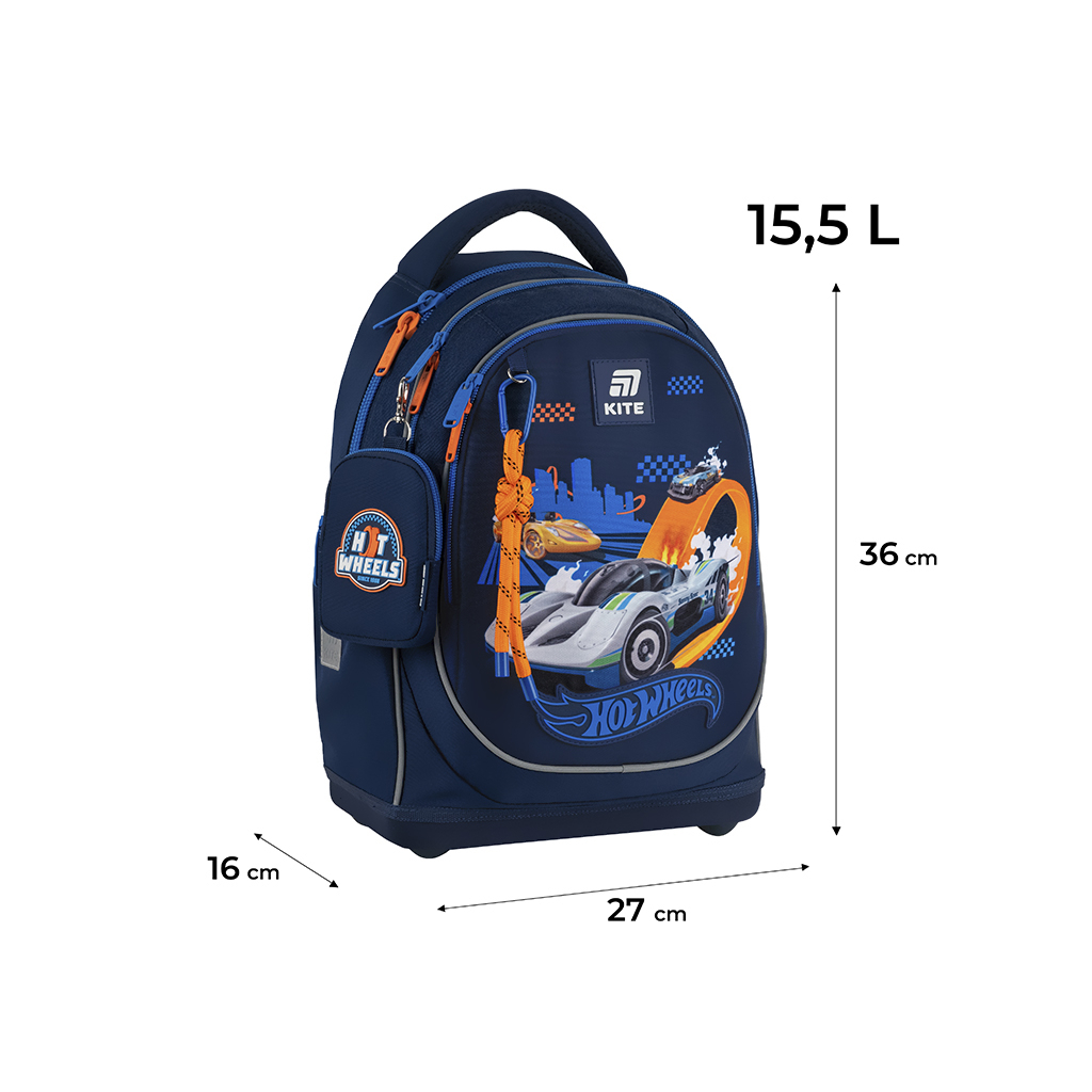 Рюкзак шкільний Kite Education 724 Hot Wheels (HW25-724S)