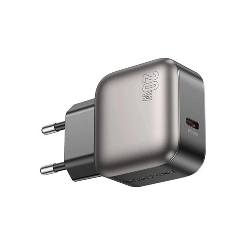 Зарядний пристрій BOROFONE BAS53A Absolute USB-C PD20W + cable USB-C to Lightning Black (6941991116186)