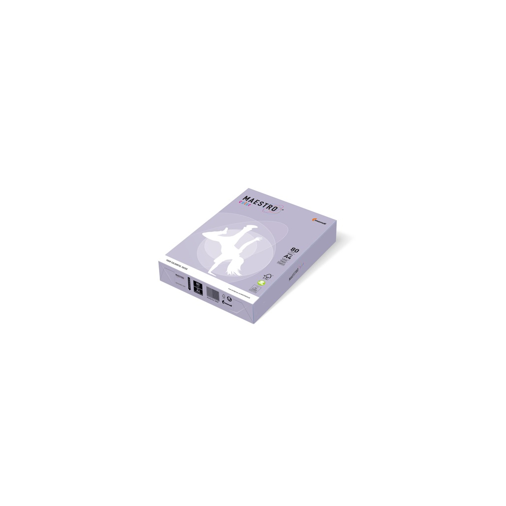 Папір IQ color А4 160g 250sh purple, lilliac pale Mondi (LA12/A4/160/IQ)