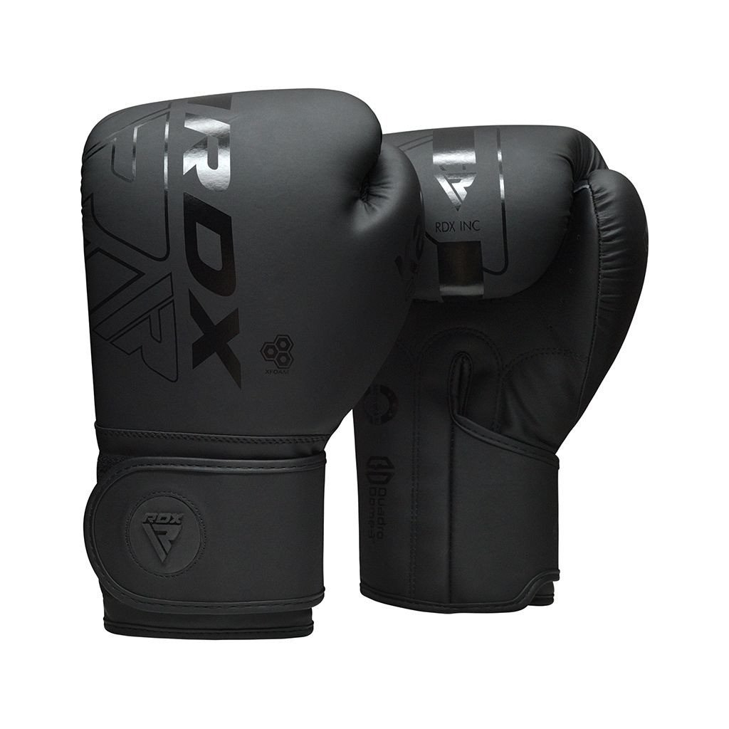 Боксерські рукавички RDX F6 Kara Matte Black 6 унцій (BGR-F6MB-6OZ)