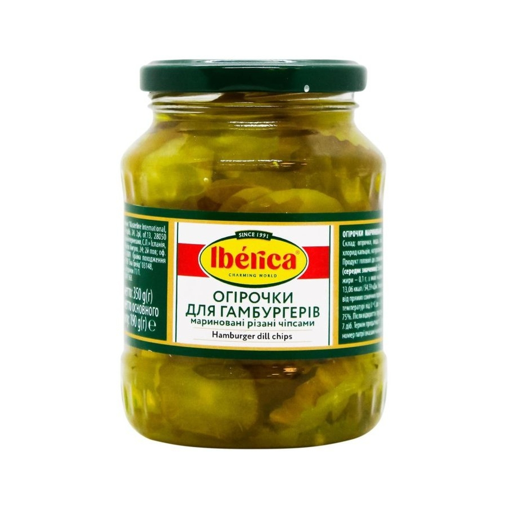 Овочева консервація Iberica Корнішони нарізані 5-7 см 370 мл (8436024299656) Овочева консервація Iberica Корнішони нарізані 5-7 см 370 мл (8436024299656)