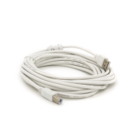 Кабель для принтера USB 2.0 AM/BM 5.0m ferrite white Voltronic (YT-AM/BM-5.0W)