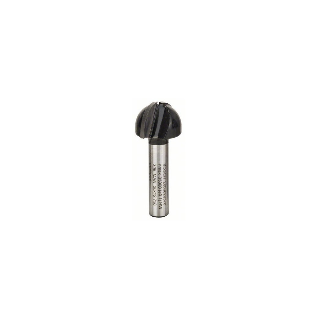 Фреза Bosch Professional галтельна, Std, S8, R10, D20, L12.4 (2.608.628.370)
