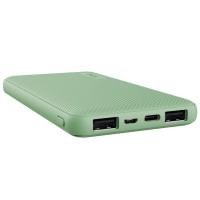 Батарея універсальна Trust 10000mAh Primo ECO, 2хUSB-A/USB-C, 15W, green (25029_TRUST)