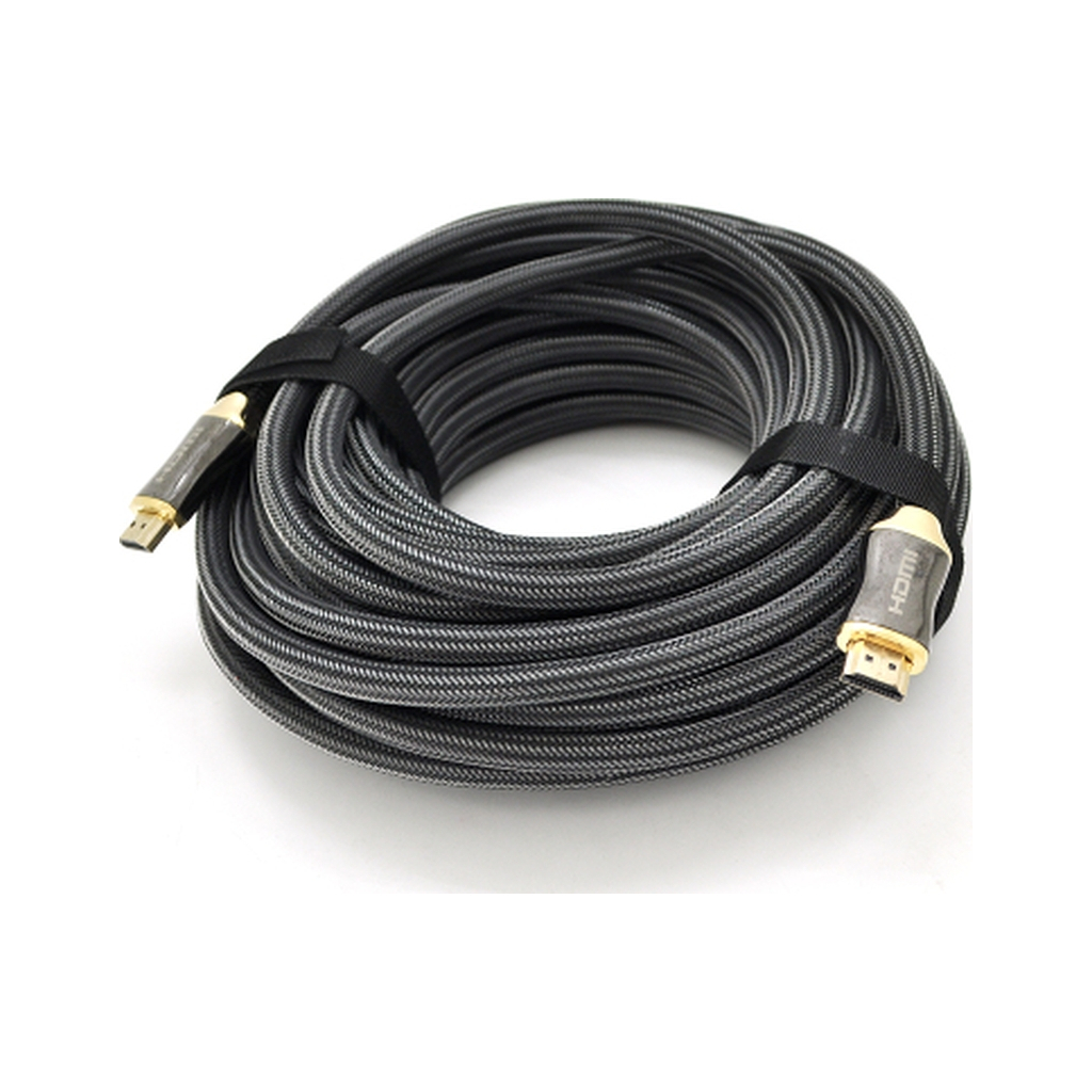 Кабель мультимедійний HDMI M to HDMI M 20.0m V2.0 4K black VEGGIEG (YT-HDMI(M)/(M)HX-20/19709) Кабель мультимедійний HDMI M to HDMI M 20.0m V2.0 4K black VEGGIEG (YT-HDMI(M)/(M)HX-20/19709)