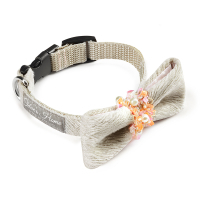 Chloe's Home Perlove ecru pet collar S (CLH5477)