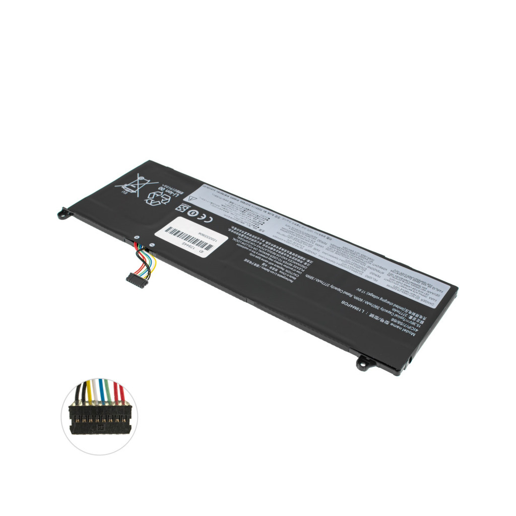 Акумулятор до ноутбука Lenovo ThinkBook 14s Yoga L19M4PDB, 60Wh (3907mAh), 4cell, 15.36V, Li-Ion (A71131) Акумулятор до ноутбука Lenovo ThinkBook 14s Yoga L19M4PDB, 60Wh (3907mAh), 4cell, 15.36V, Li-Ion (A71131)