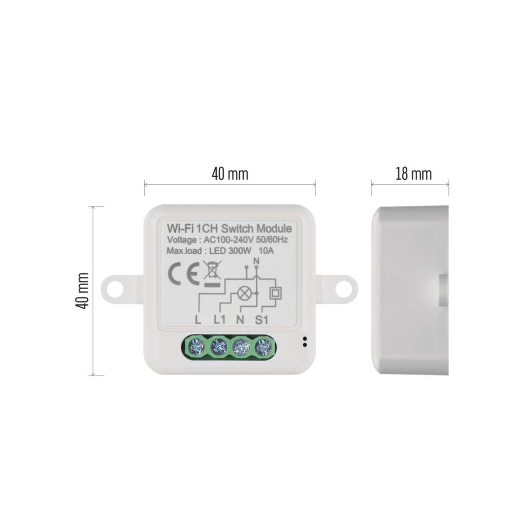 Модуль управління розумним будинком EMOS H5105 WiFi 1-Channel (H5105)