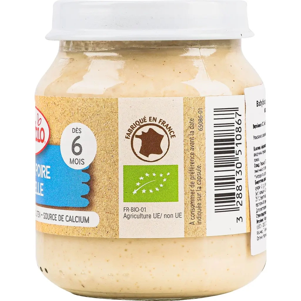 Дитяче пюре BabyBio Органічне на основі коров'ячого молока з грушею та корицею 130 г (51086) Дитяче пюре BabyBio Органічне на основі коров'ячого молока з грушею та корицею 130 г (51086)