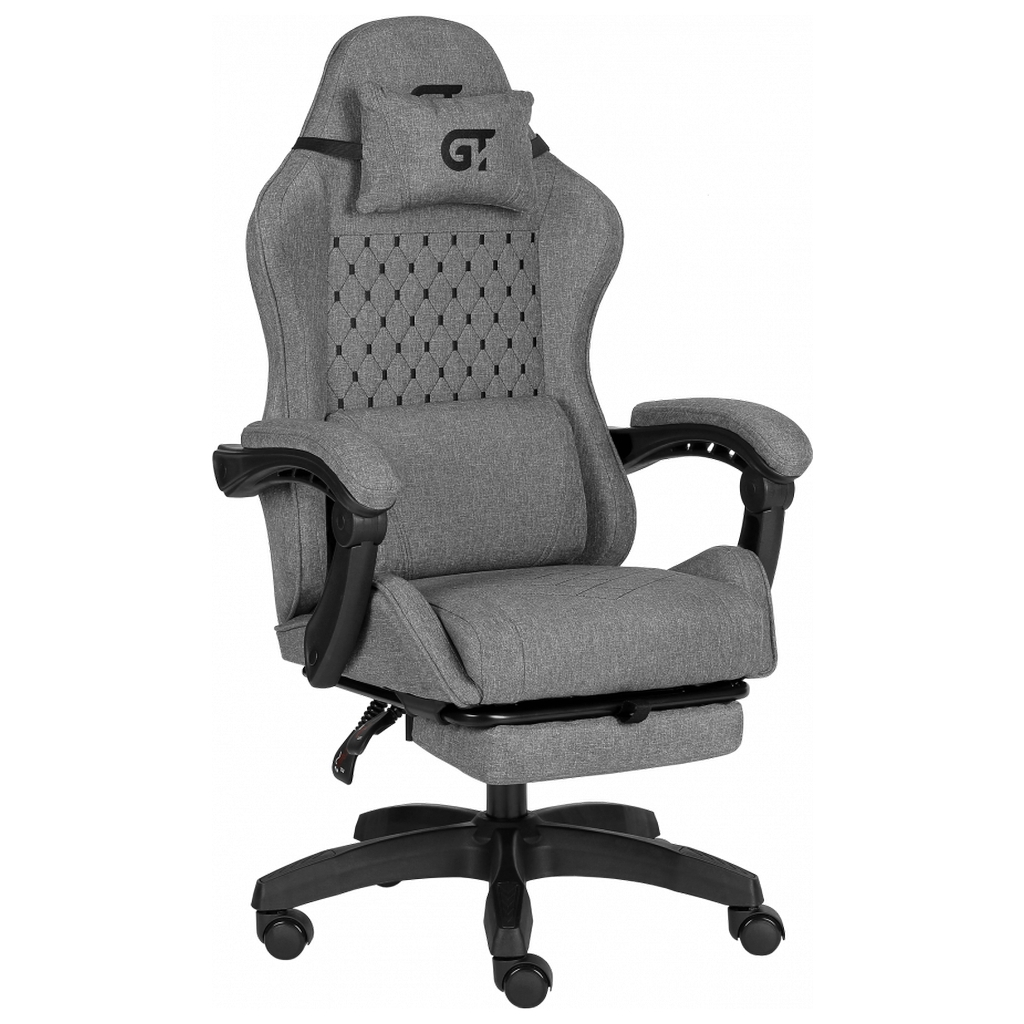 Крісло ігрове GT Racer X-2339 Black/Gray (X-2339 Fabric Black/Gray) Крісло ігрове GT Racer X-2339 Black/Gray (X-2339 Fabric Black/Gray)