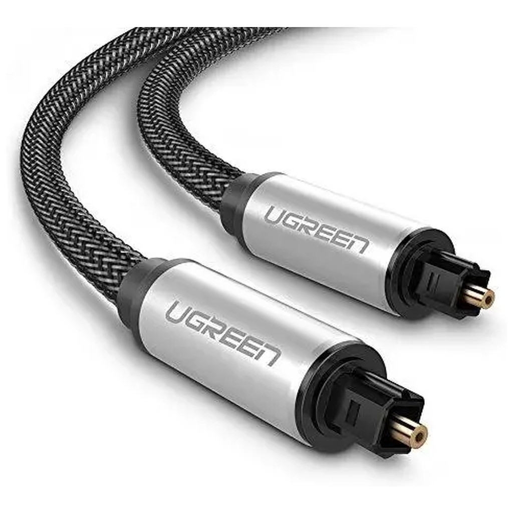 Кабель мультимедійний Optical Toslink 1.0m AV108 black UGREEN (10539)