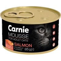 Carnie pate for cats with salmon, flax seeds, chlorella and jelly 85 g (4820255195612)
